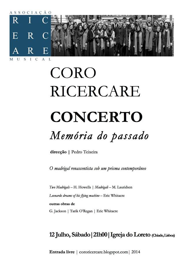 Concerto Coro Ricercare 12 de Julho