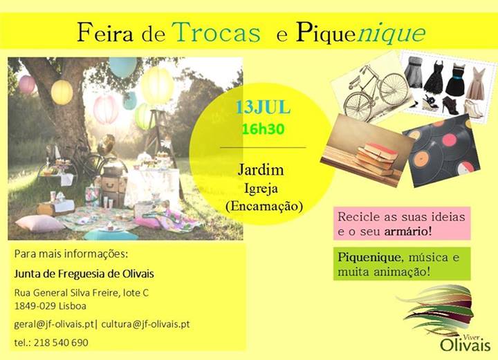 Feira de Trocas e Piquenique Olivais