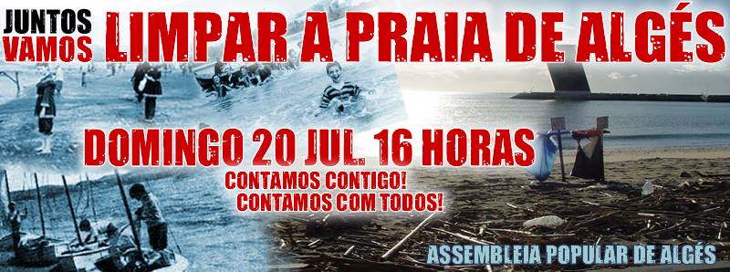 Limpar a praia de Algés