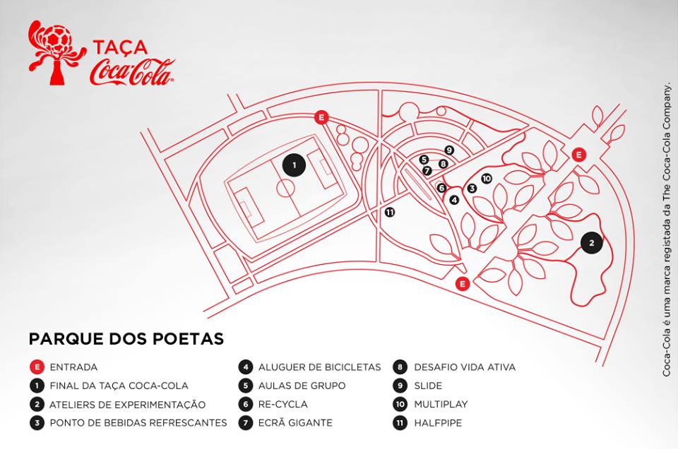 Mapa taça Coca-cola 2014