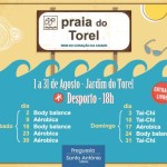Praia do Torel Agosto Desporto