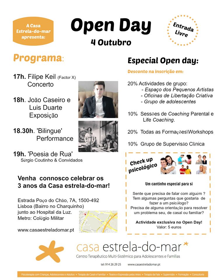Open Day da Casa Estrela-do-mar