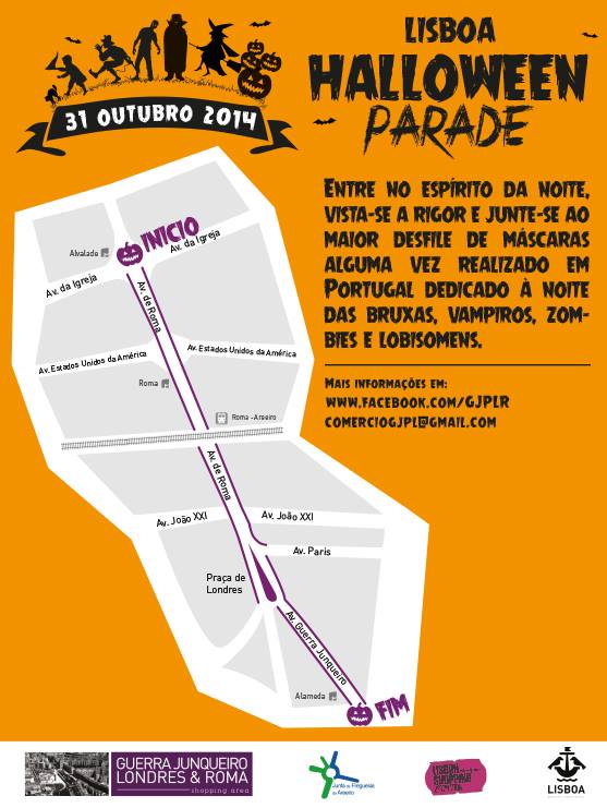 Lisboa Halloween Parade - trajecto