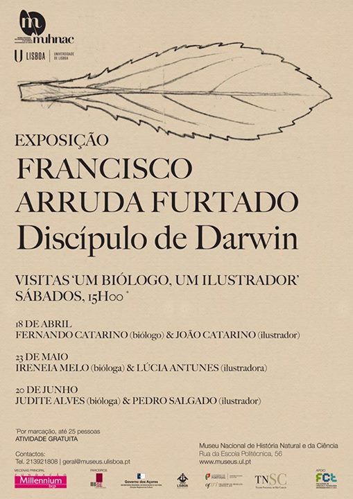 Visitas Um Biólogo, um ilustrador à exposição Francisco Arruda Furtado - Discípulo de Darwin