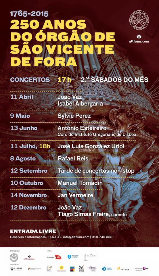 250 Anos do Órgão de São Vicente de Fora