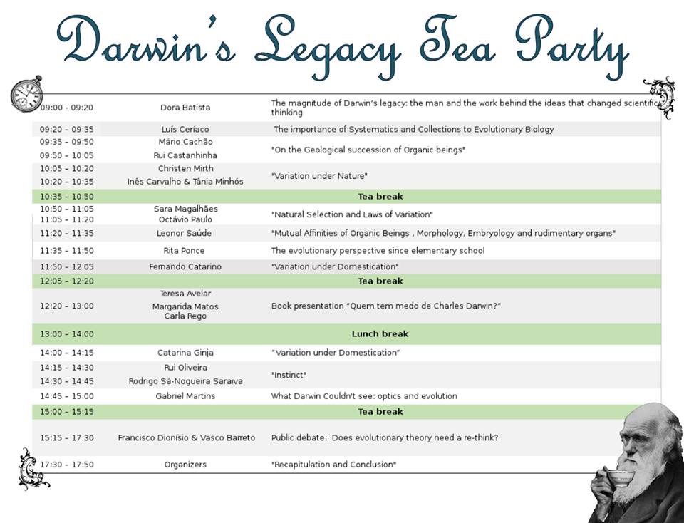 Darwin's Legacy Tea Party Programa