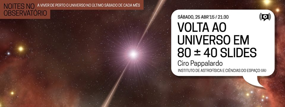 Noites no Observatório – Global Star Party (Abril 2015)