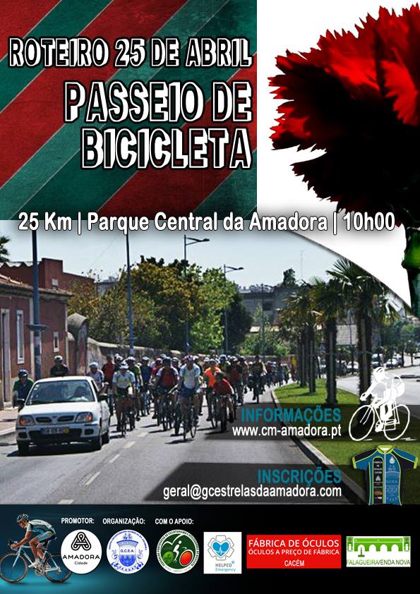 Roteiro do 25 de Abril - Passeio de Bicicleta - Amadora