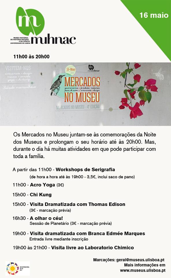 Mercados no Museu - Museu Nacional de História Natural e da Ciência