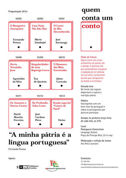 Quem conta um conto - Biblioteca Camões - Clube de Leitura