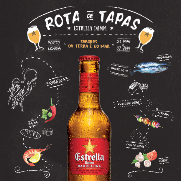 Rota das Tapas - Estrella Damm - 21 de Maio a 7 de Junho