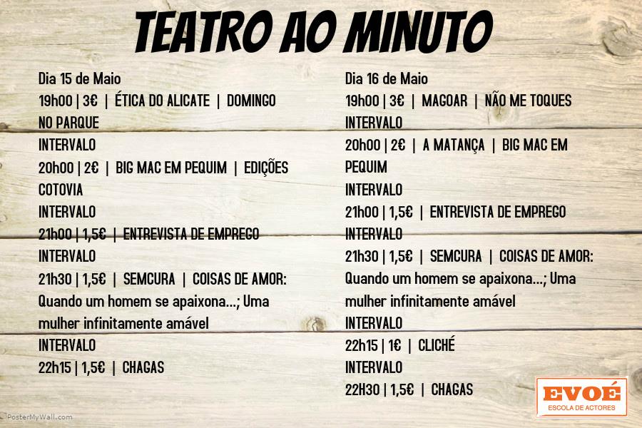 Teatro ao Minuto - Espaço Evoé