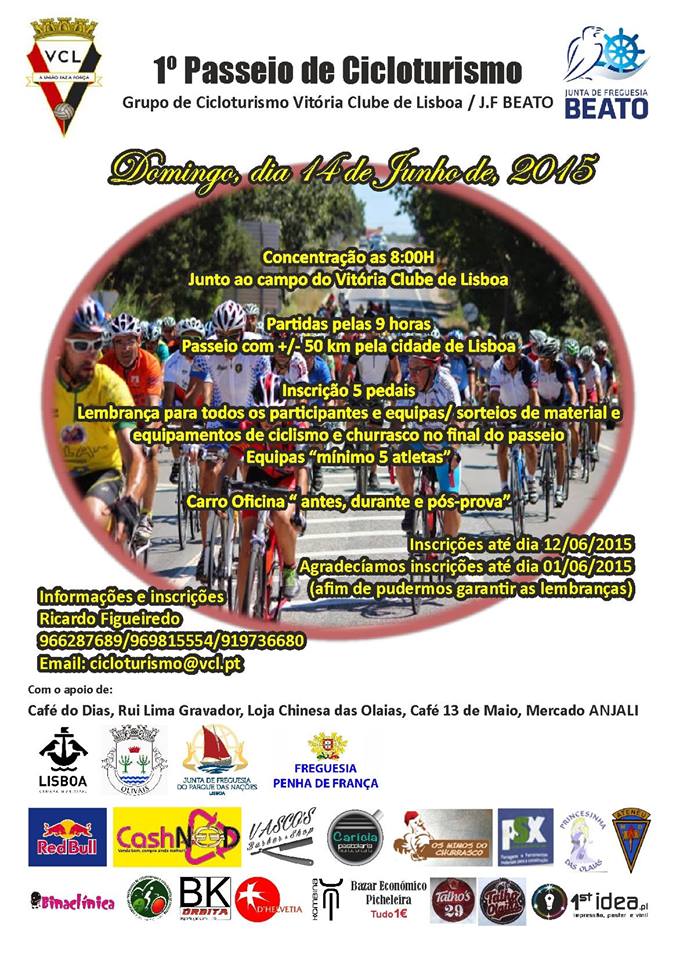 1ª Passeio do Grupo Cicloturismo Vitoria Clube de Lisboa - J.F.Beato