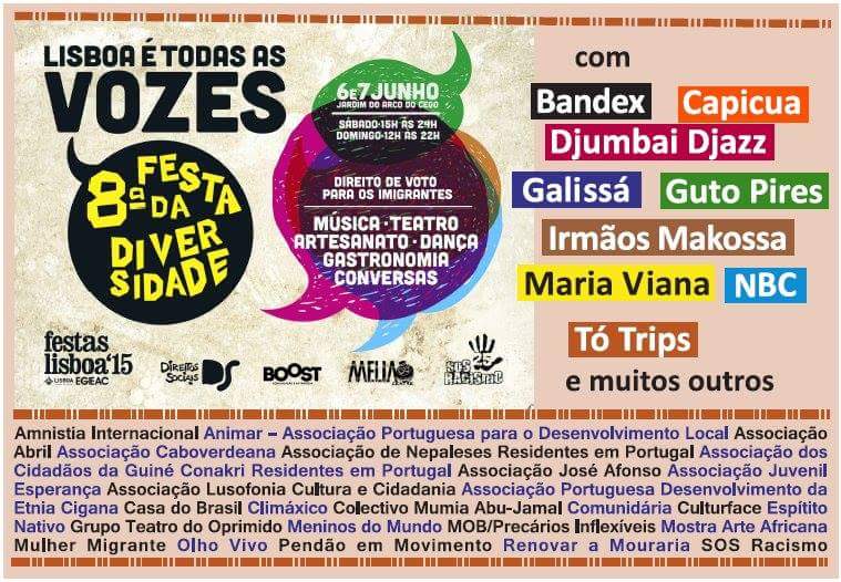 8ª Festa da Diversidade - Lisboa é todas as vozes