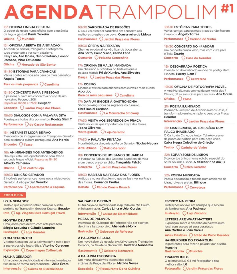 Agenda Trampolim Gerador