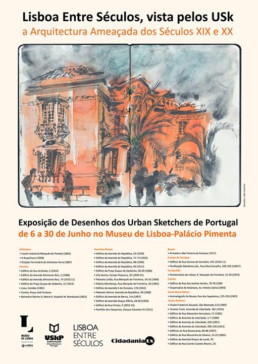 Arquitectura entre Séculos vista pelos Urban Sketchers