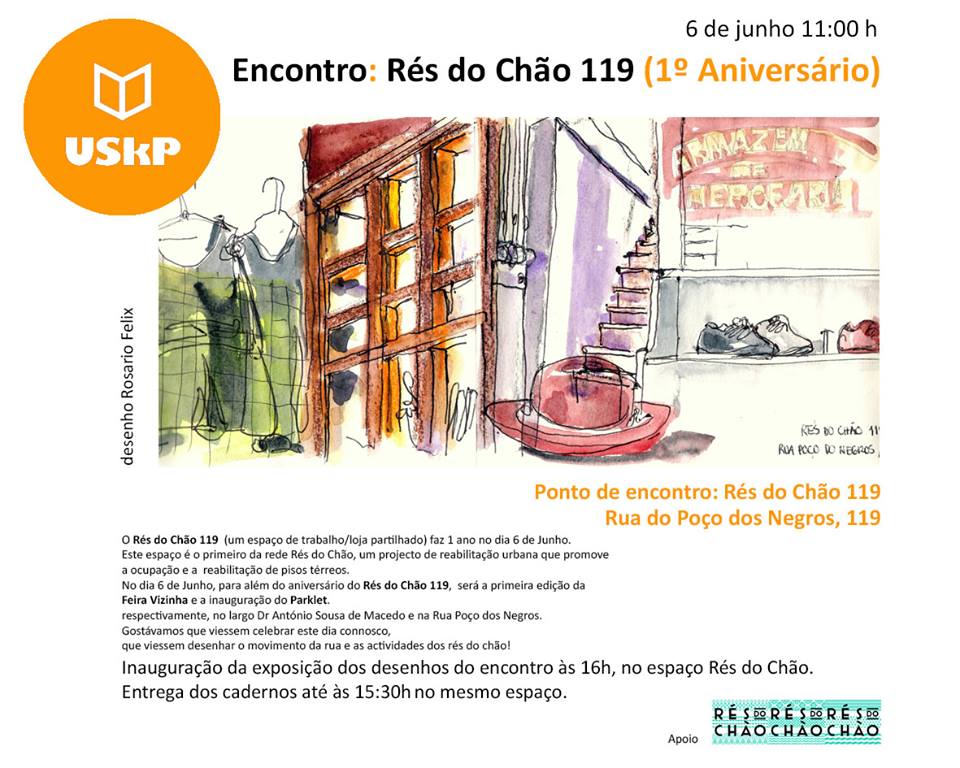 Encontro Urban Sketchers Portugal‎ - Rés do Chão