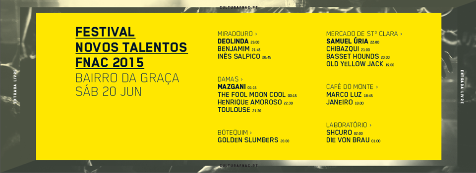 Festival Novos Talentos FNAC 2015