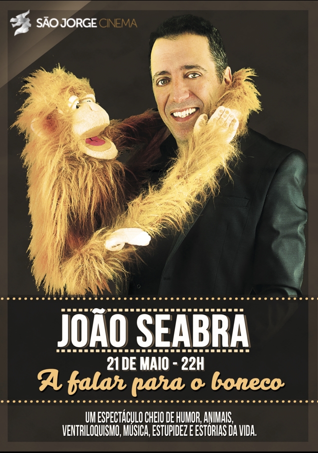 João Seabra convida-nos para o seu espectáculo a solo, mas muito bem acompanhado pelos seus “amigos”, o macaco Sidónio, o burro Zoina, o velho Antunes, a avestruz Truz...