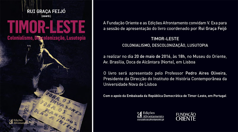 LANÇAMENTO-livro-TIMOR-LESTE-COLONIALISMO-DESCOLONIZAÇÃO-LUSUTOPIA
