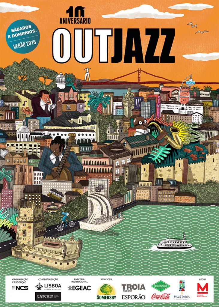 O Out Jazz está de volta em 2016 para comemorar seu 10º Aniversário! Aproveita o Sol, a boa música e a companhia dos amigos no jardins de Lisboa e Cascais. Meo-out-jazz-2016-cartaz