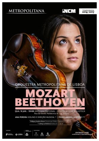 Um concerto para violino de Mozart e uma sinfonia de Beethoven numa maravilhosa interpretação da Orquestra Metropolitana de Lisboa.