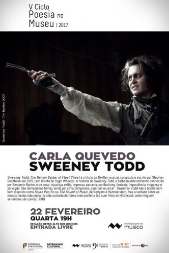 A sessão deste mês do Ciclo Poesia no Museu, debruça-se sobre o musical Sweeney Todd. Uma história com muitos temas complexos para “um musical”.