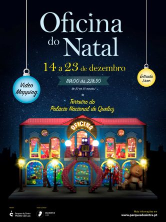 "Oficina do Natal" o video mapping que nos vai contar as origens do Pai Natal, estará no Palácio Nacional de Queluz até dia 23 de Dezembro!