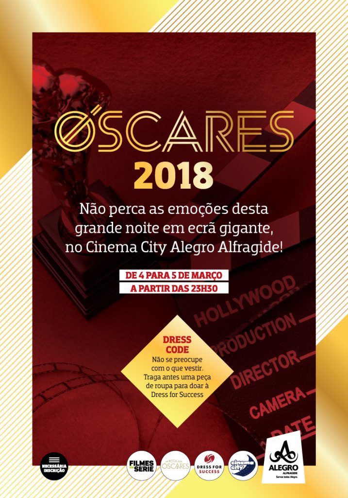 O Alegro Alfragide convida-te a assistir aos óscares em ecrã gigante ao mesmo tempo que ajudas a Dress for Success!