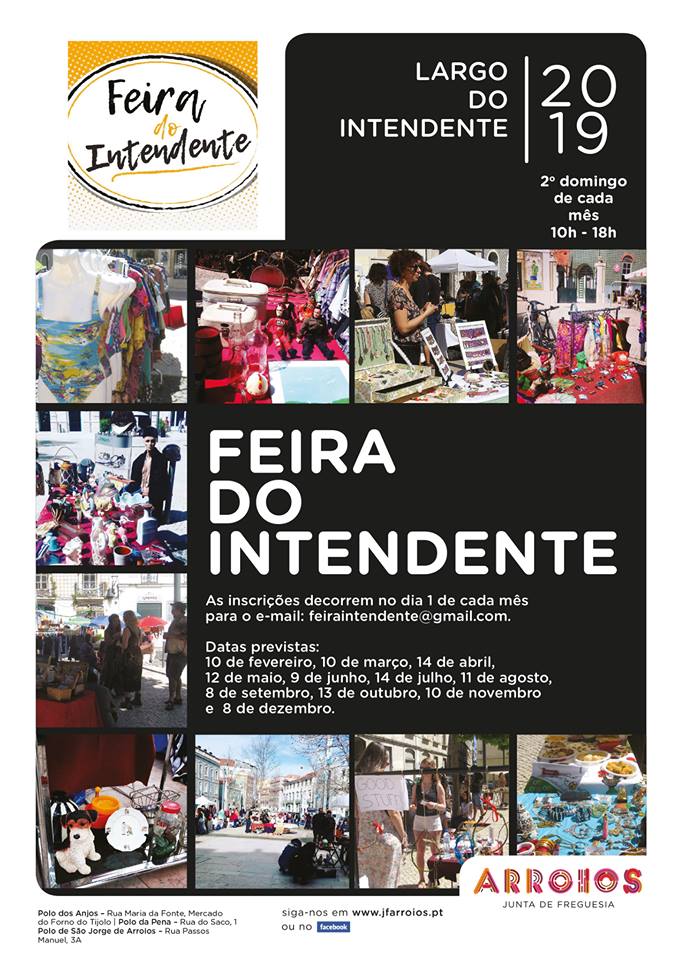 Feira do Intendente - Lisboa - Datas de 2019