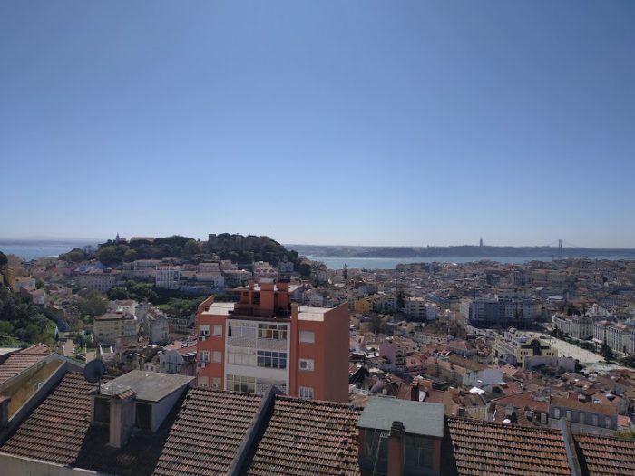 Vista do Miradouro de Nossa Senhora do Monte em Lisboa