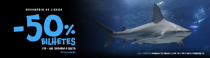 Bilhetes do Oceanário de Lisboa com 50% de desconto