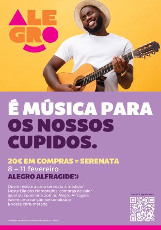 Promoção “É Música para os nossos Cupidos” do Alegro Alfragide - Dia dos Namorados