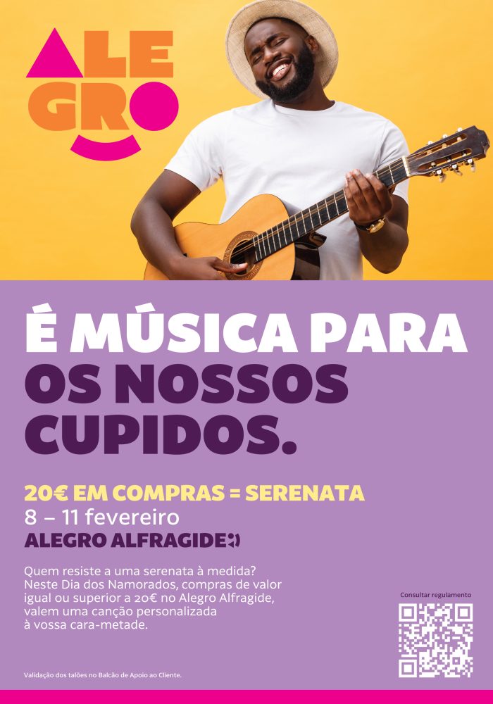 Promoção “É Música para os nossos Cupidos” do Alegro Alfragide - Dia dos Namorados