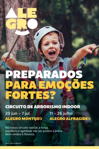 Cartaz Arborismo no Alegro Montijo e Alfragide